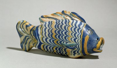 Cosmetic vessel in the form of a fish, from Tell el-Amarna, New Kingdom, c.1390-1336 BC by Egyptian 18th Dynasty